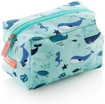 Miquelrius Save The Ocean Pencil Case with 1 Compartment Light Blue