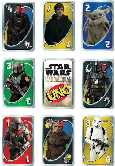 Brettspiel Uno Star Wars The Mandalorian für 2-10 Spieler 7+ Jahre Mattel