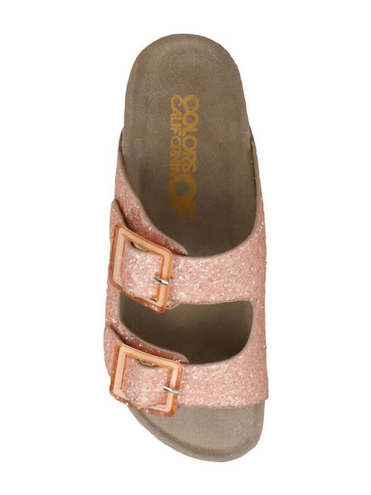 Women's Flat Sandals in Pink Color