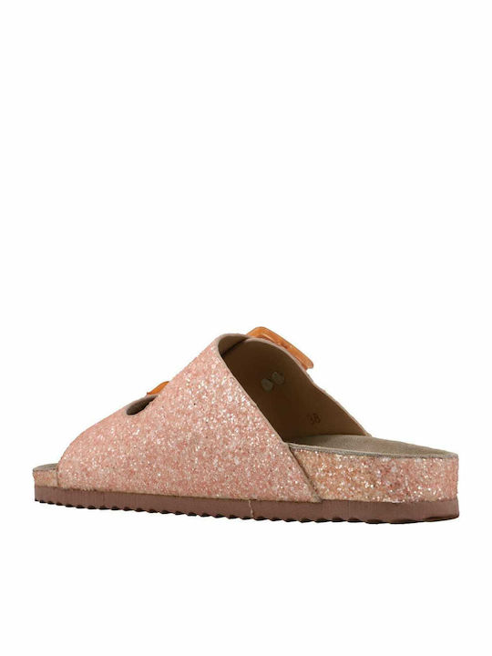 Women's Flat Sandals in Pink Color