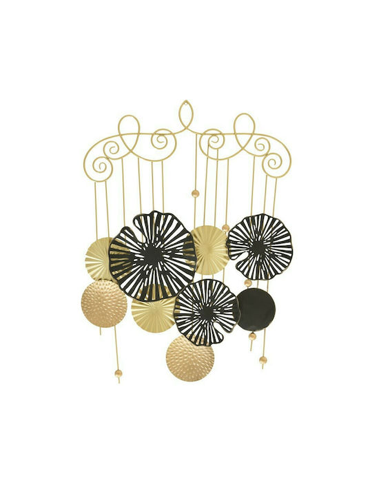 Inart Hanging Wall Decor Black Metal 79x4x106cm