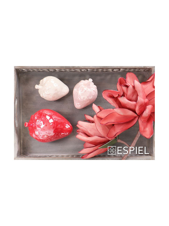 Espiel Căpșună din Ceramică Cream 9.5x7.7cm 1buc