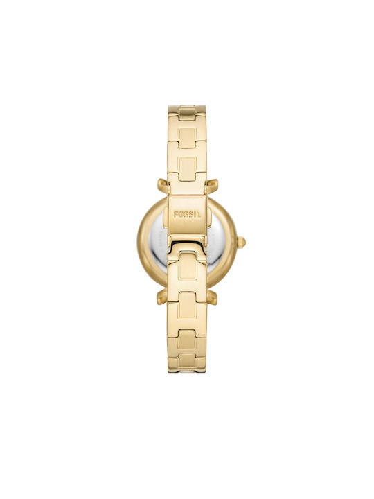 Fossil Carlie Uhr mit Gold Metallarmband