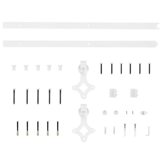 vidaXL Door Return Mechanism for Doors up to 200cm and 100kg White