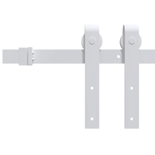 vidaXL Schiebetürmechanismus 200cm Weiß