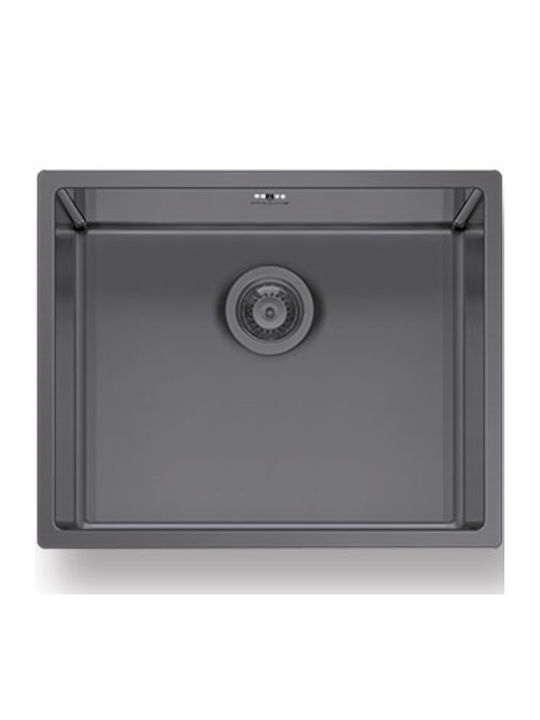 Pyramis Astris Colora 101055801 Flush Mounted Sink Inox W50xD40cm Gun Metal