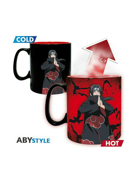 Abysse Naruto Shippuden Wärmewechsel Tasse Keramik Schwarz 460ml ABYMUGA060 1Stück