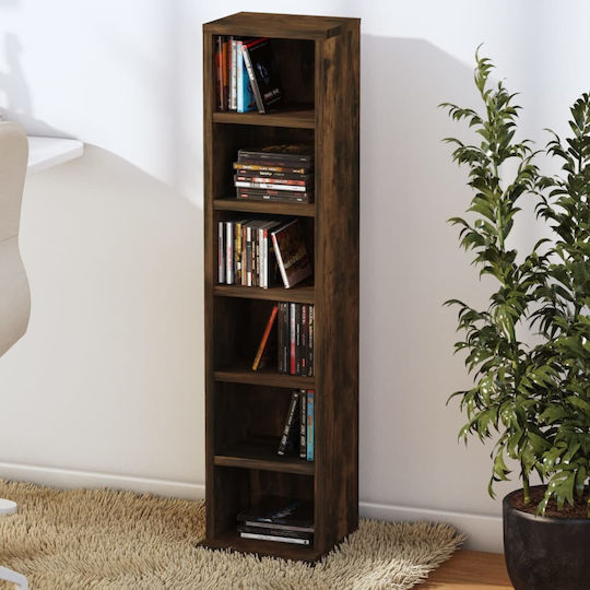 vidaXL Floor Standing Case Smoked Oak 21x20x88cm
