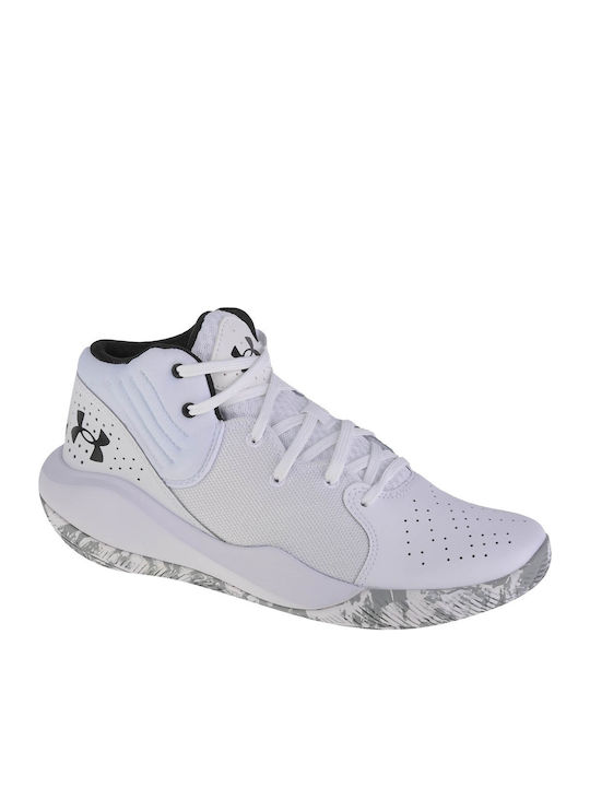 Jet 21 High Basketball Shoes White / Black
