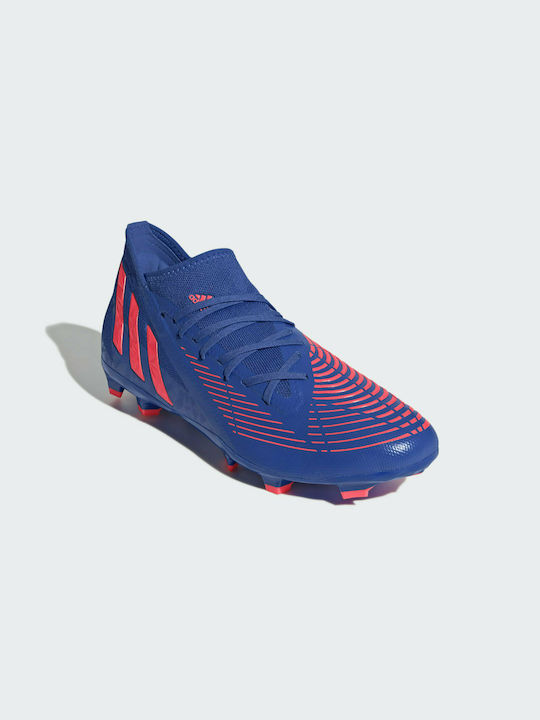 Adidas Predator Edge.3 Μπλε Χαμηλά Ποδοσφαιρικά Παπούτσια με Τάπες Μπλε