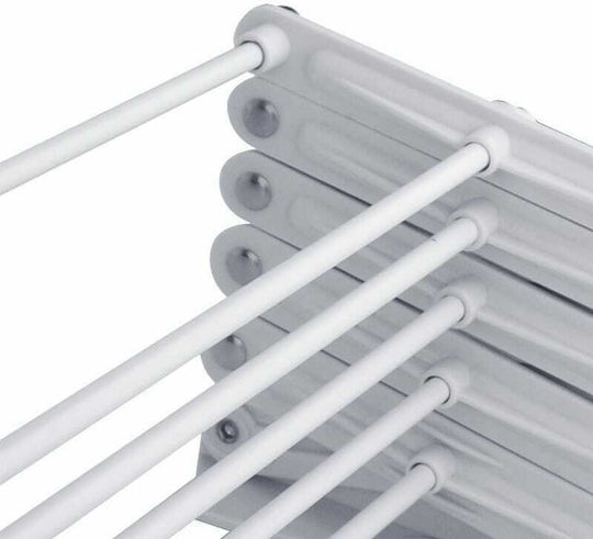 Viosarp Folding Plastic Wall Clothes Drying Rack with 4m Hanging Length