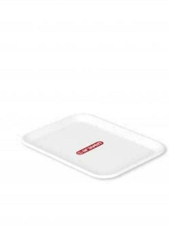 Araven Plastic Rectangular Serving Tray in White Color 20x15x12cm 1pcs