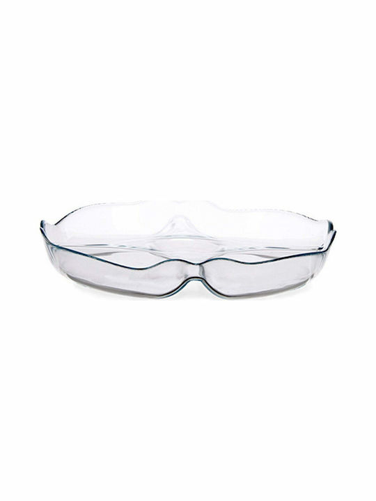 Pasabahce Glass Dessert Divided Serving Plate with 5 Positions Transparent Ø25cm