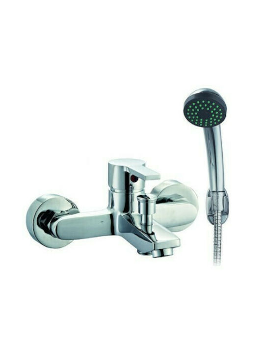 Viospiral Nidra Mixing Bathtub Shower Faucet Complete Set Silver