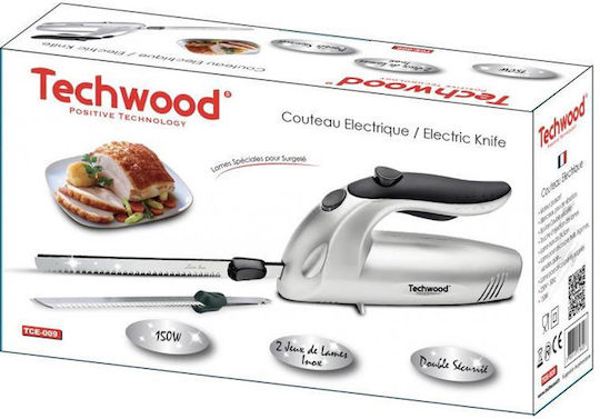 Techwood Cuțit electric 150W Alb