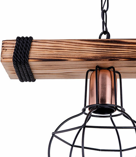 Klikareto Pendant Light Brown 30x15x50cm Klikareto Pendant Light Brown 30x15x50cm