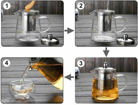 Glass Teapot with Filter 950ml Glass Teapot with Filter 950ml