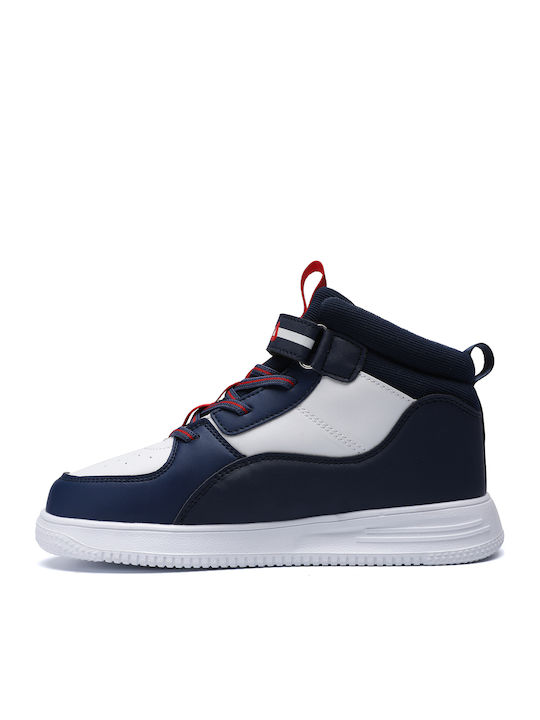 Memory Ayo Παιδικά Sneakers High με Σκρατς Μπλε
