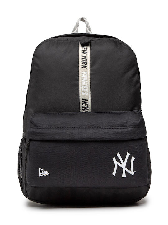 New Era New York Yankees MLB Logo Stripe School Bag Backpack Junior High-High School in Black color 17lt