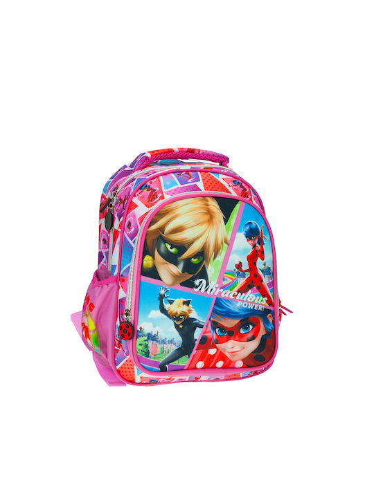 Gim Miraculous Lady Bug School Bag Backpack Kindergarten Multicolored