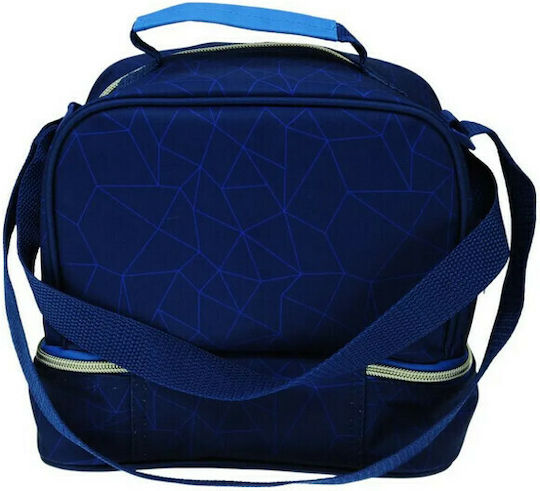 Gim School Insulated Shoulder Lunch Bag 4.5lt Blue 20 x 15 x 21cm