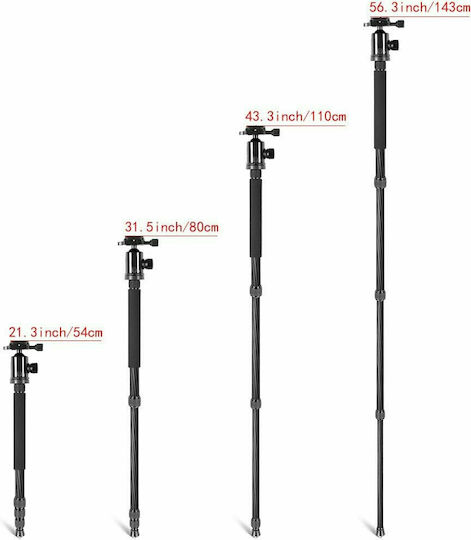 Neewer Neewer Photography & Video Monopod Made of Carbon Fiber with Simple Sole with Hydraulic Head and 12kg Maximum Load
