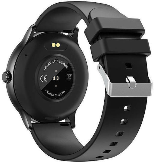 Colmi I10 Stainless Steel 44mm Smartwatch with Heart Rate Monitor (Black)