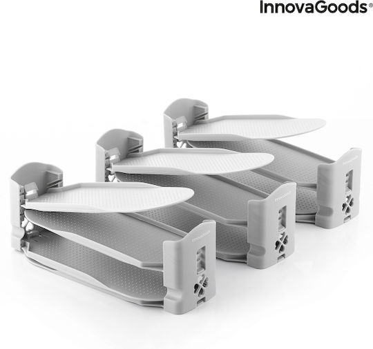 InnovaGoods Sholzzer Plastic Storage Case for Shoes in Gray Color 6pcs