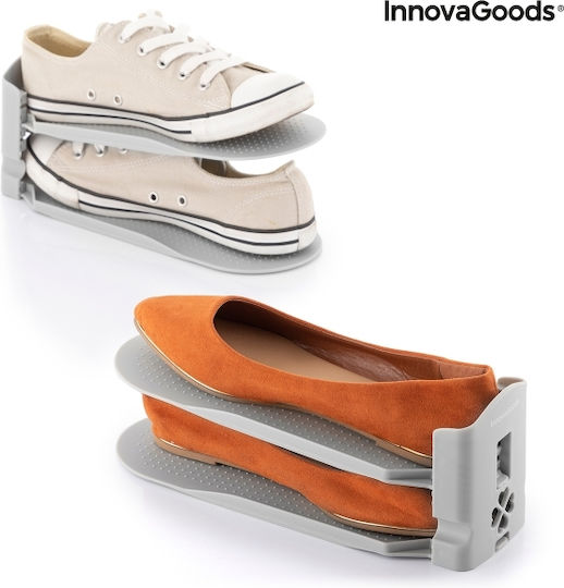 InnovaGoods Sholzzer Plastic Storage Case for Shoes in Gray Color 6pcs