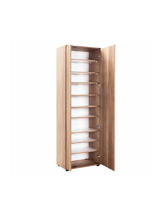 Ξύλινη Παπουτσοθήκη Porto με 10 Ράφια Tori Μ60xΠ36xΥ187cm