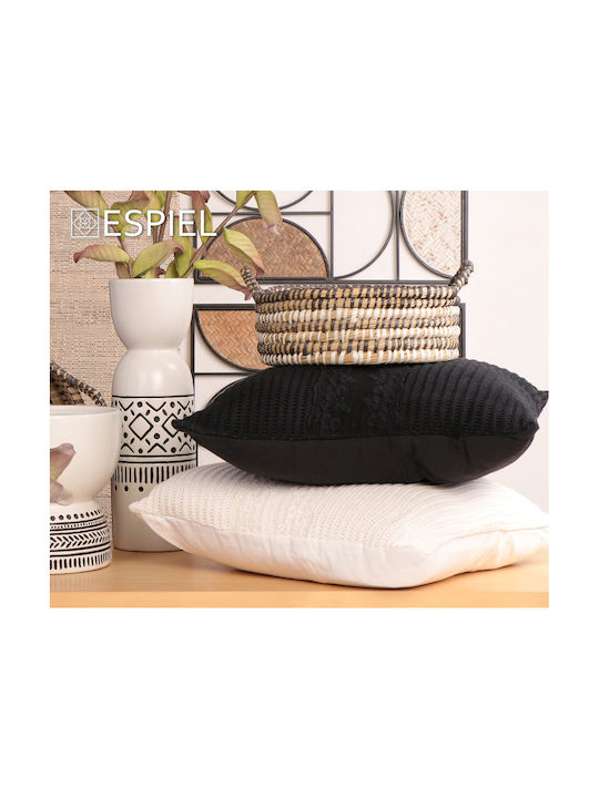 Espiel Espiel Sofa Cushion 100% Cotton White 45x45cm