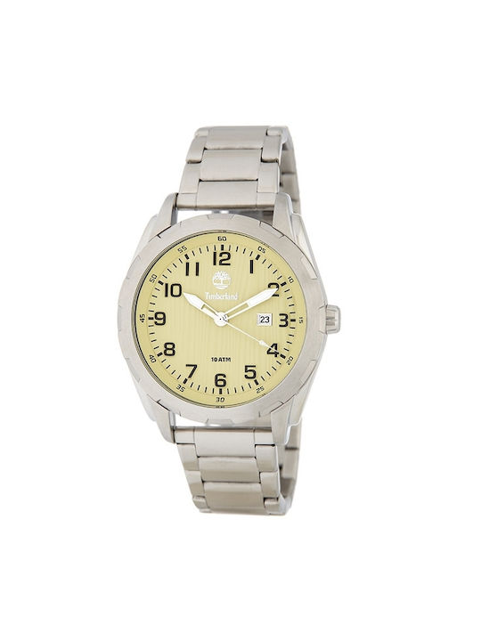 Timberland Newmarket Watch Battery with Silver Metal Bracelet