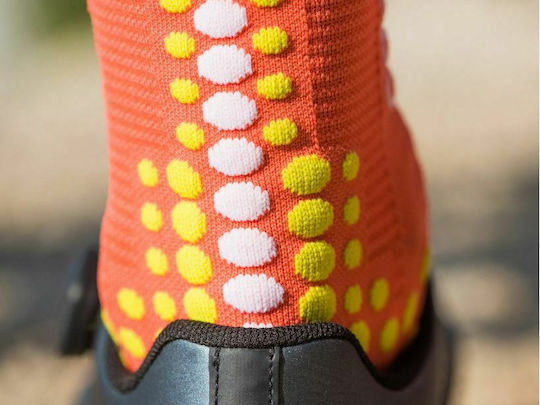 Compressport V3 BIKE Κάλτσες Ποδηλασίας Πορτοκαλί