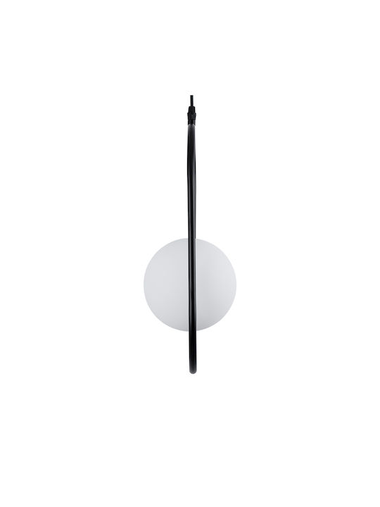 GloboStar Hamburg Hängelampe Schwarz Kugel mit Fassung G9 20x15x40cm.