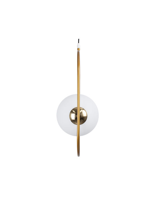 GloboStar Hamburg Pendant Light Gold Ball with Socket E14, E.14 25x20x50cm
