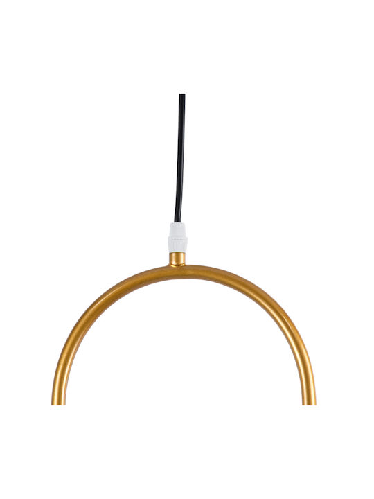 GloboStar Hamburg Pendant Light Gold Ball with Socket E14, E.14 25x20x50cm