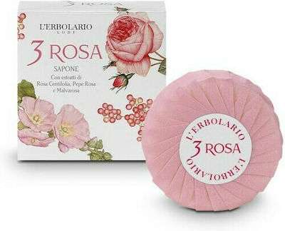 L' Erbolario 3 Rosa Sapone Profumato Сапунен бар 100гр