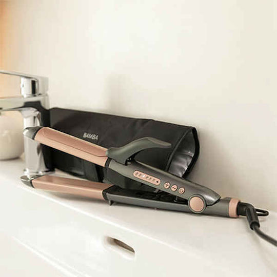 Cecotec Bamba Ritualcare 1000 Hidraprotect 2 In 1 04296 Πρέσα Μαλλιών με Κεραμικές Πλάκες 82W Μαύρο/Ροζ