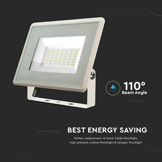 V-TAC F-class Στεγανός Προβολέας LED 30W Ψυχρό Λευκό 6500K IP65