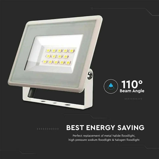 V-TAC Waterproof LED Floodlight 10W Natural White 4000K IP65