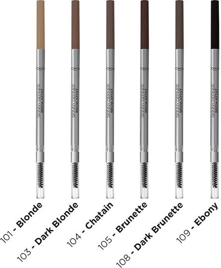 L'Oreal Paris Brow Artist Skinny Definer Skinny Definer Pencil For Eyebrows 103 Warm Blond