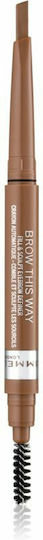 Rimmel Brow This Way 2-in-1 Fill & Sculpt Eyebrow Definer Μολύβι για Φρύδια 001 Blonde 0.25gr