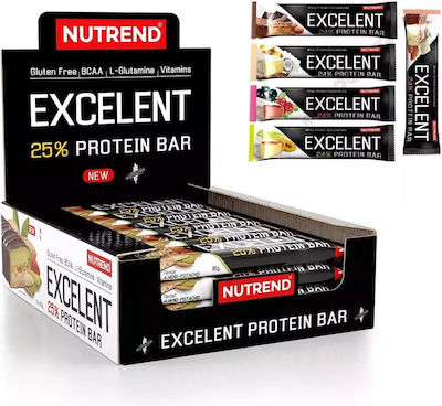 Nutrend Excelent Riegel mit 21gr Protein & Geschmack Gesalzenes Karamell 18x85gr