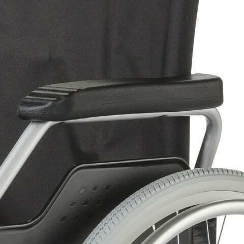 Meyra Budget II 9.050 Wheelchair Folding Simple Type with Simple Back 48cm 9.050 Silver