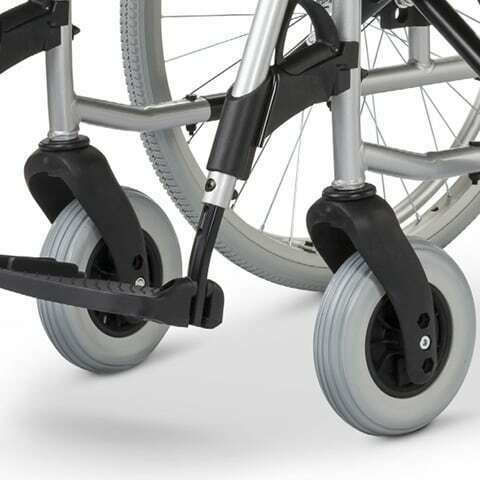 Meyra Budget II 9.050 Wheelchair Folding Simple Type with Simple Back 48cm 9.050 Silver