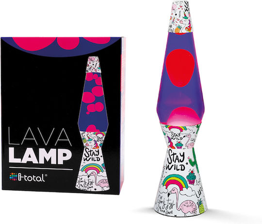I-Total Unicorn Lustră Decorativă Lampă de lavă Multicolor