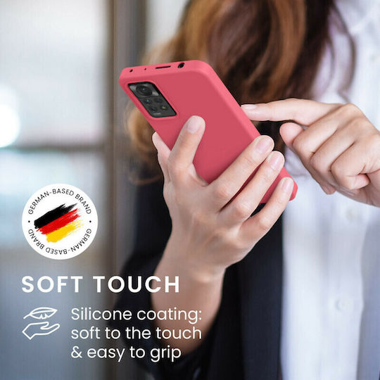 KWmobile Soft Flexible Rubber Back Cover Σιλικόνης 1.3mm Neon Coral (Redmi Note 11 Pro)