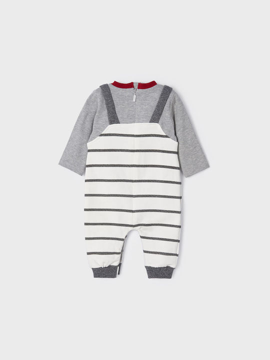 Mayoral Baby Bodysuit Set Long-Sleeved with Pants White