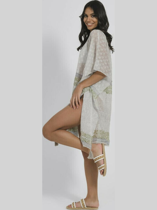 Ble Resort Collection Кафтан За Плаж Бежов