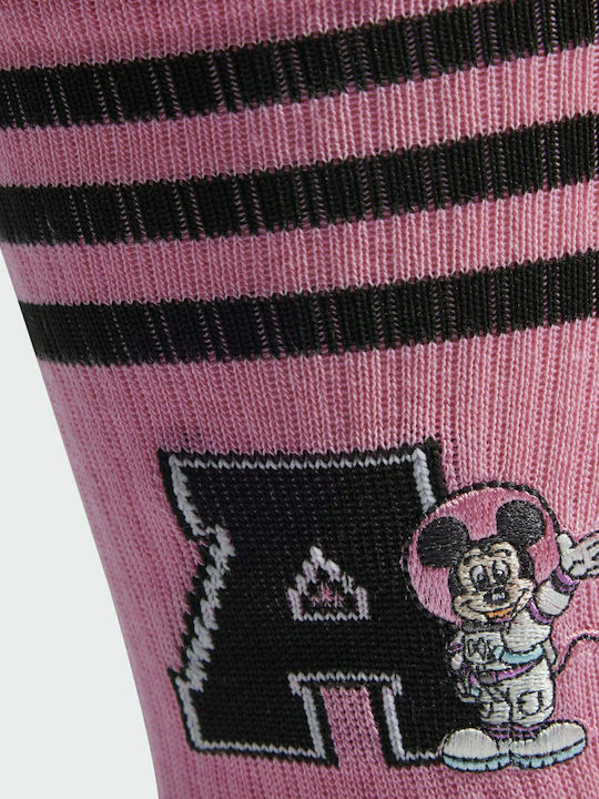 Adidas Παιδικές Κάλτσες Μακριές Disney Crew για Κορίτσι Πολύχρωμες 2 Ζευγάρια